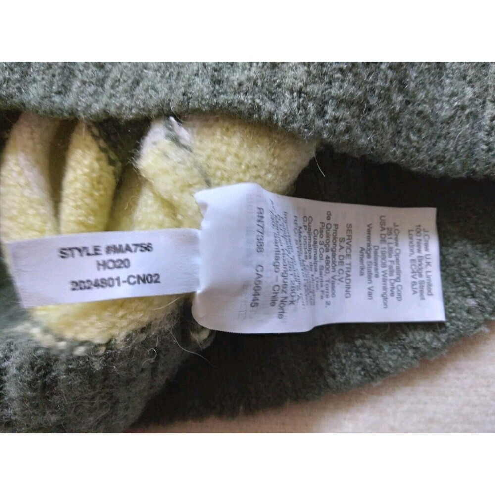 Madewell Striped Fulton Sweater Green Yellow Striped Womens Size Small - Picture 7 of 8